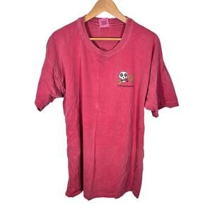 Risk It Rags Vintage Red T Shirt 100% Cotton Made in USA Size XL